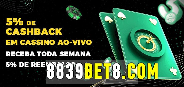 Promoções do cassino ao Vivo 8839bet 